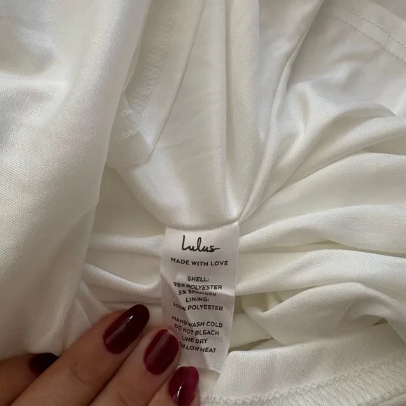 Lulus Loving Fate White Bow Square Neck Backless Maxi Dress Size Large Bridal - Picture 9 of 9